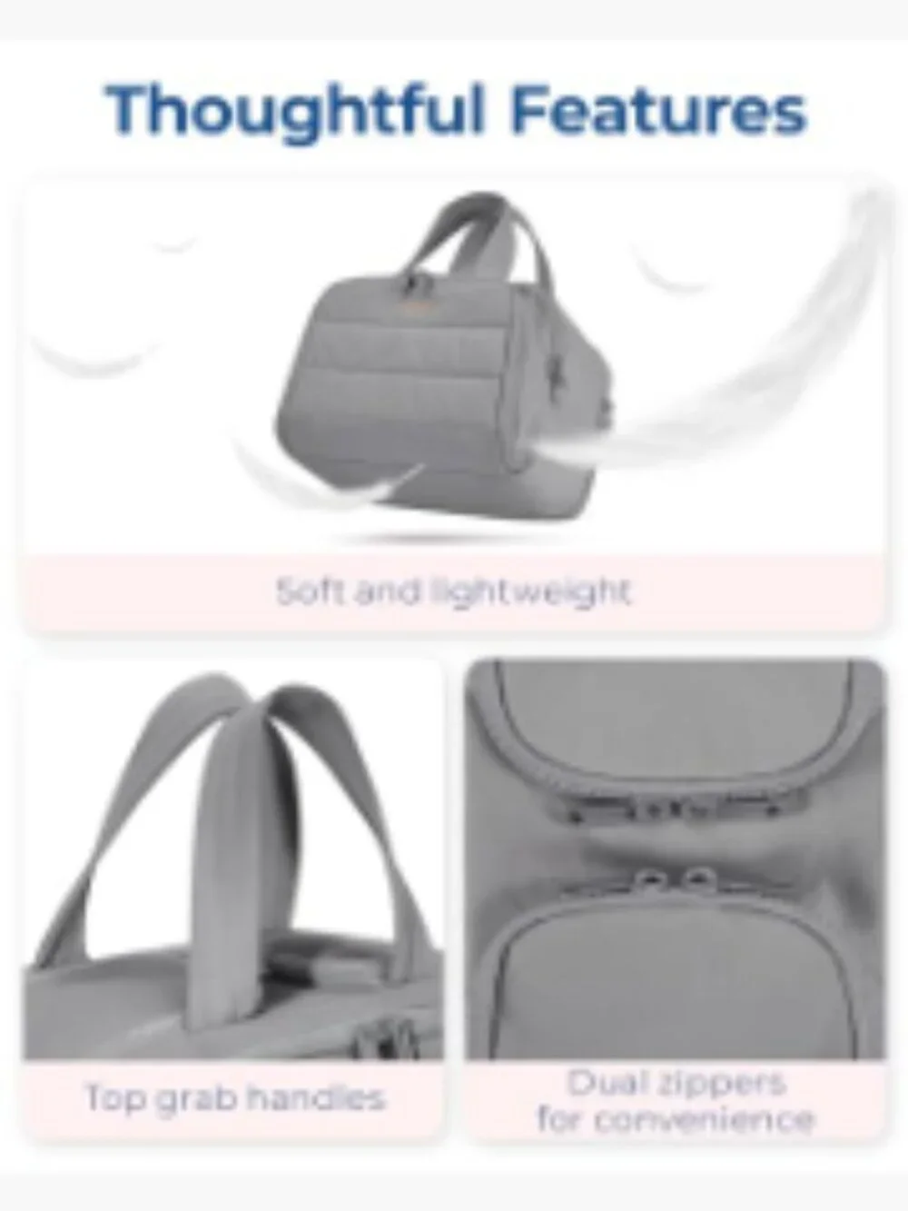 Large Wide-Open Toiletry Bag with Handle - Water-Resistant Travel Cosmetic